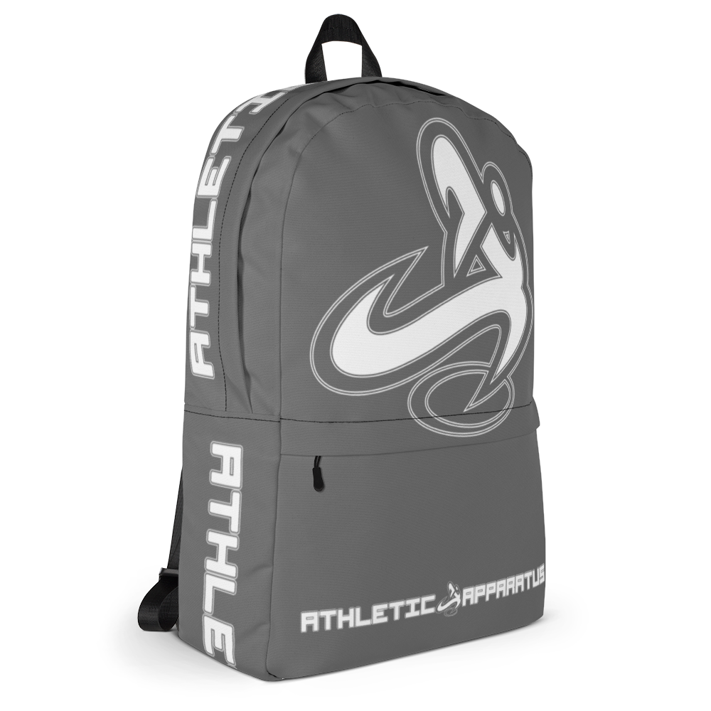 
                      
                        Athletic Apparatus Grey White logo Backpack - Athletic Apparatus
                      
                    