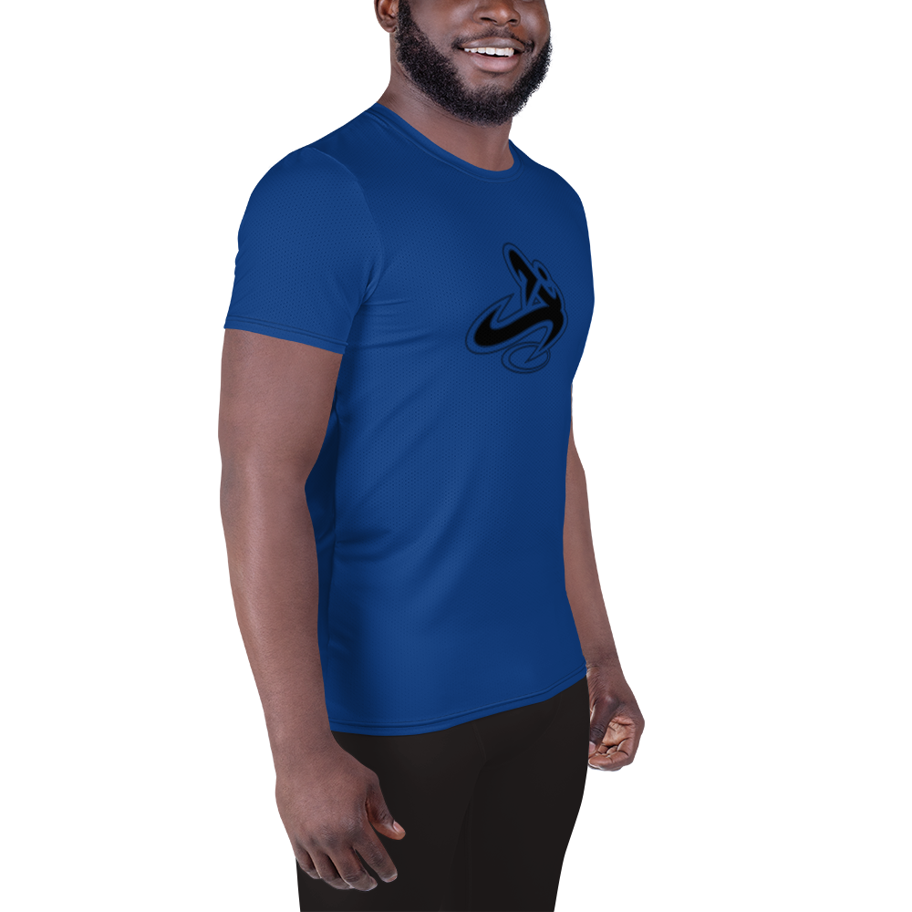 
                  
                    Athletic Apparatus Blue 2 Black logo Men's Athletic T-shirt - Athletic Apparatus
                  
                