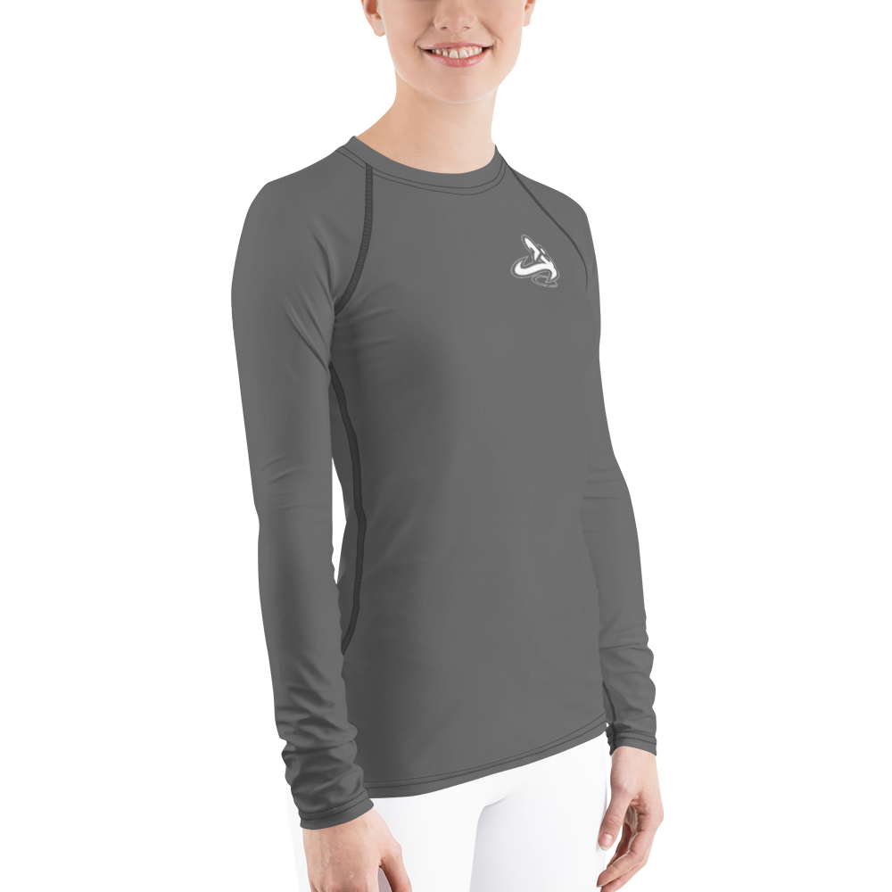 
                      
                        Athletic Apparatus Grey White logo Women's Rash Guard - Athletic Apparatus
                      
                    