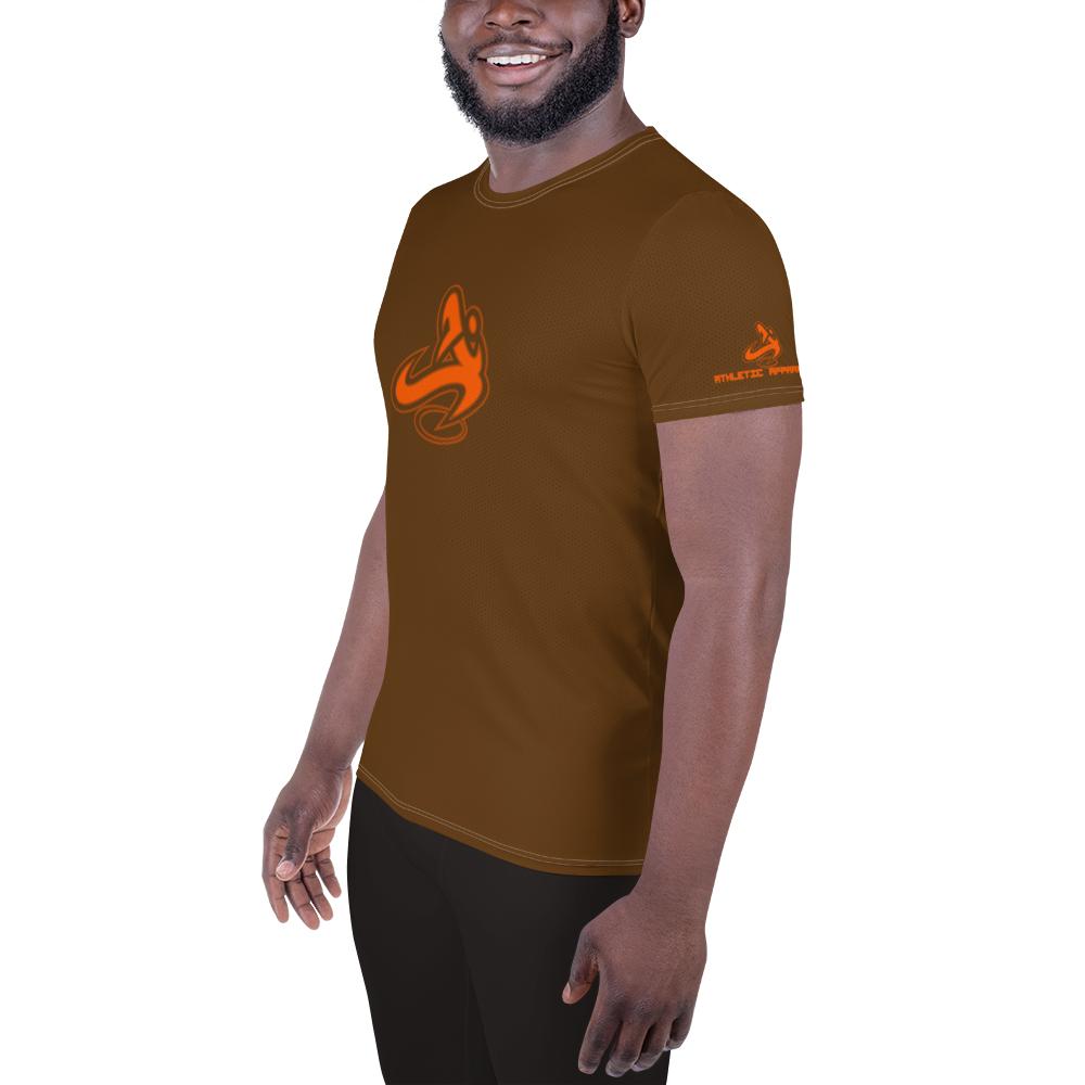 
                      
                        Athletic Apparatus Brown Orange 2 logo White stitch Men's Athletic T-shirt - Athletic Apparatus
                      
                    