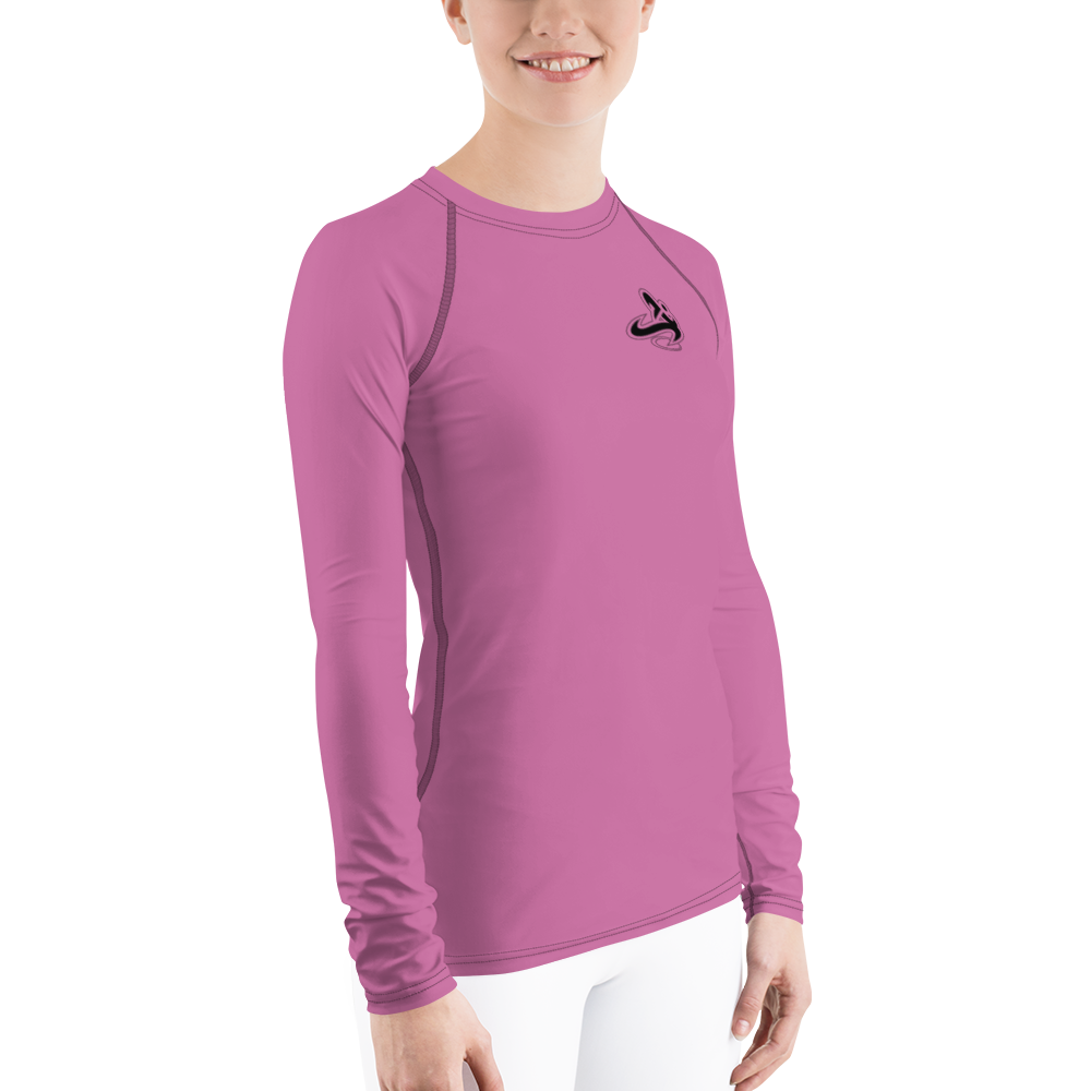 
                      
                        Athletic Apparatus Pink 1 Black logo Women's Rash Guard - Athletic Apparatus
                      
                    