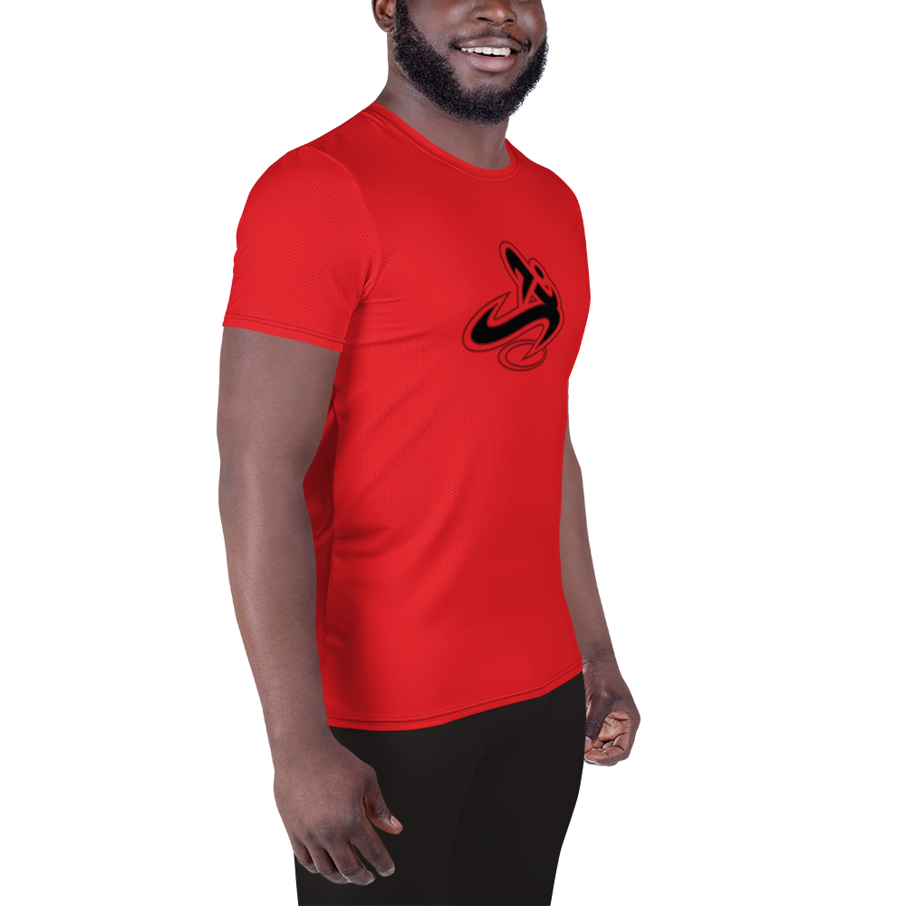 
                      
                        Athletic Apparatus Red 1 Black logo Men's Athletic T-shirt - Athletic Apparatus
                      
                    