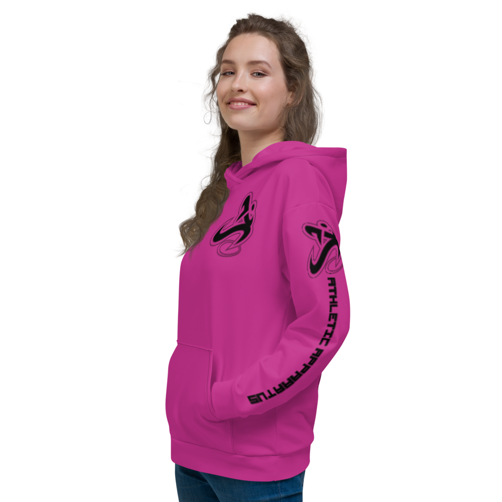 
                      
                        Athletic Apparatus Pink Black Logo Unisex Hoodie - Athletic Apparatus
                      
                    