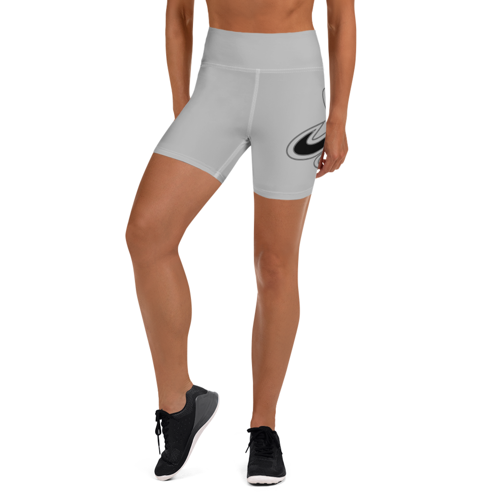 
                      
                        Athletic Apparatus Grey 2 Black logo White stitch Yoga Shorts - Athletic Apparatus
                      
                    