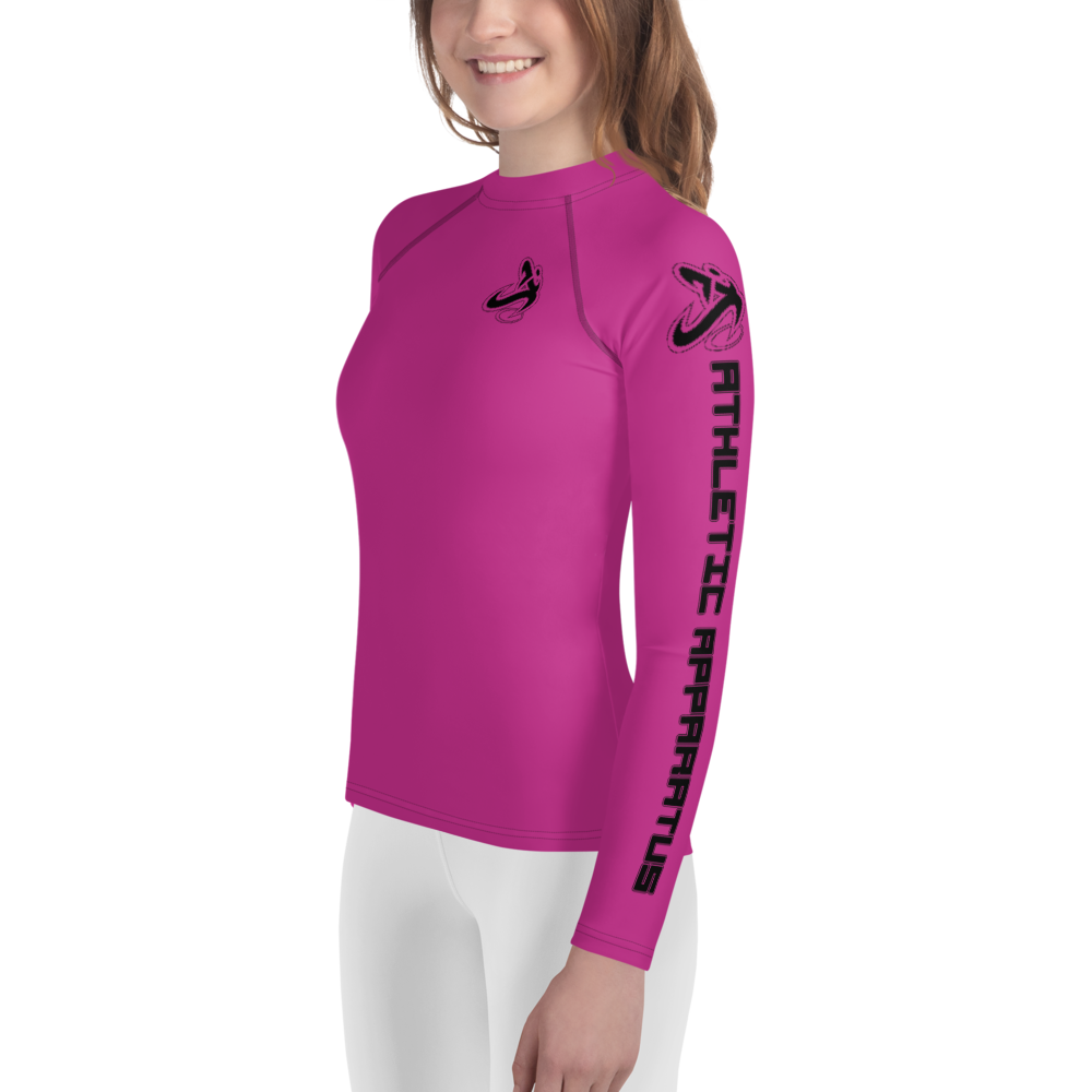 
                      
                        Athletic Apparatus Pink Black logo Youth Rash Guard - Athletic Apparatus
                      
                    