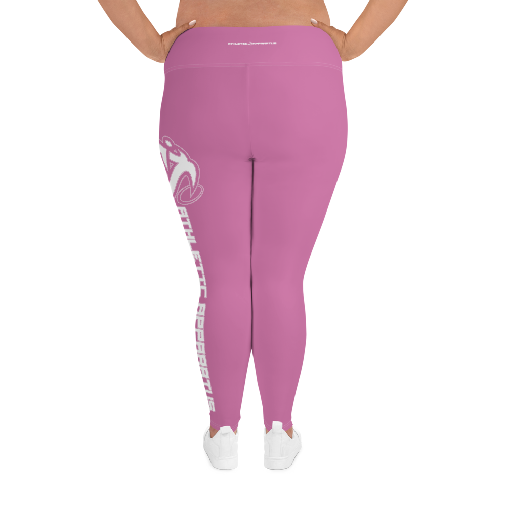 
                      
                        Athletic Apparatus Pink 1 White logo White stitch Plus Size Leggings - Athletic Apparatus
                      
                    