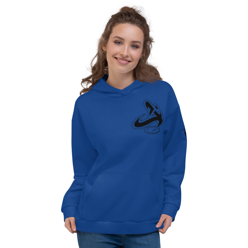 Athletic Apparatus Blue 2 Black Logo Unisex Hoodie - Athletic Apparatus