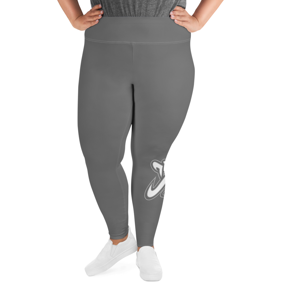 
                      
                        Athletic Apparatus Grey White logo White stitch V3 Plus Size Leggings - Athletic Apparatus
                      
                    