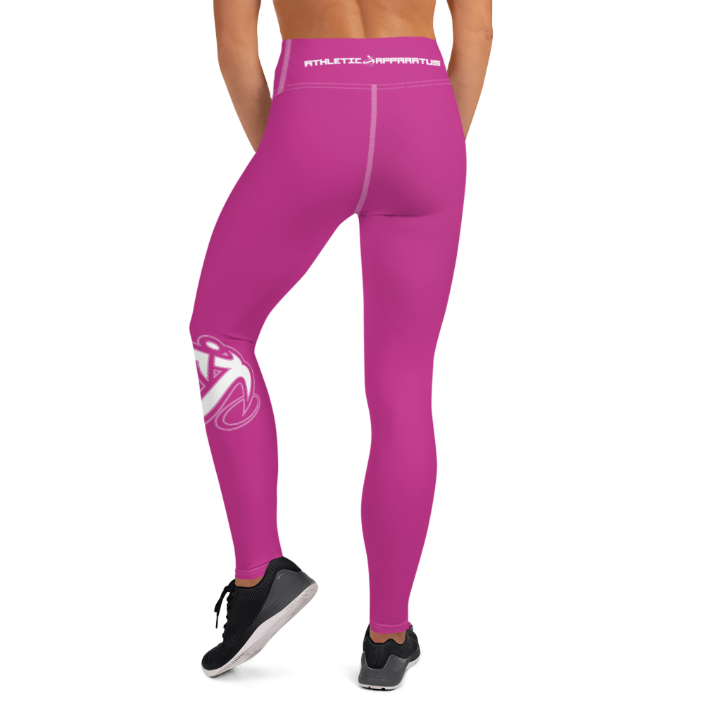 
                  
                    Athletic Apparatus Pink White logo White stitch V3 Yoga Leggings - Athletic Apparatus
                  
                