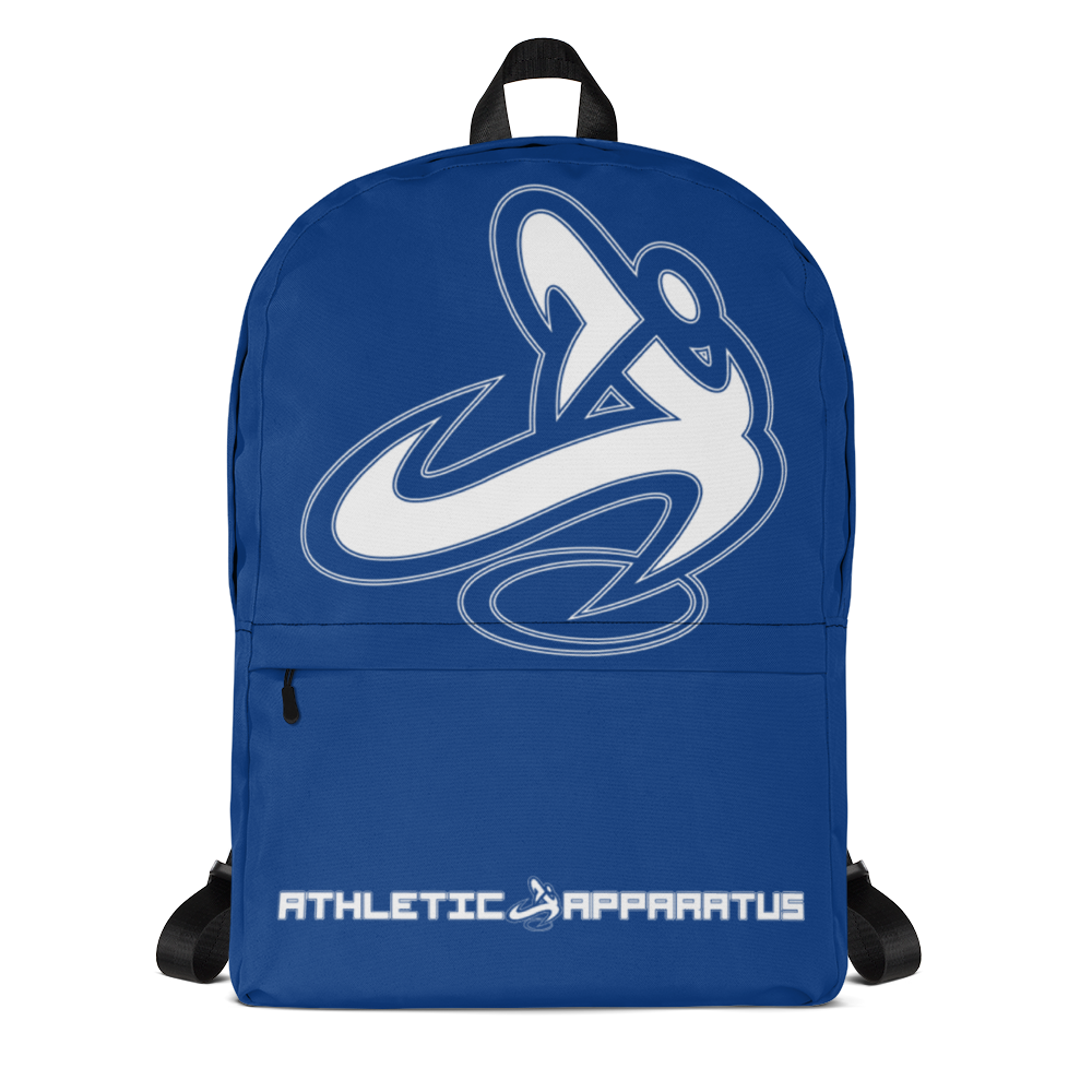 Athletic Apparatus Blue 2 White logo Backpack - Athletic Apparatus