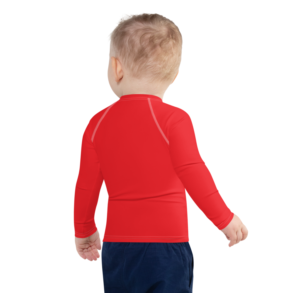 
                      
                        Athletic Apparatus Red 1 Black logo White stitch Kids Rash Guard - Athletic Apparatus
                      
                    