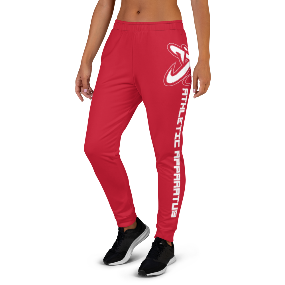 Athletic Apparatus Red White Logo Women's Joggers - Athletic Apparatus