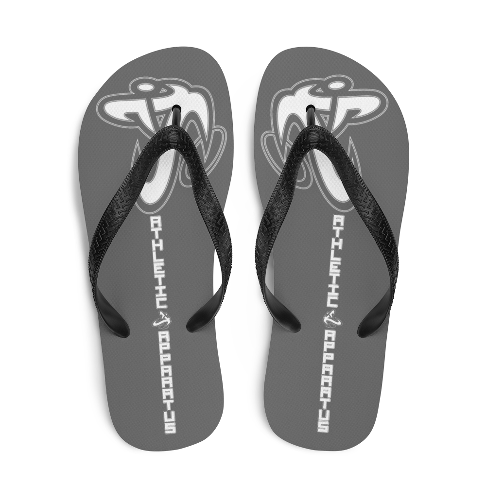 
                  
                    Athletic Apparatus Grey White logo Flip-Flops - Athletic Apparatus
                  
                