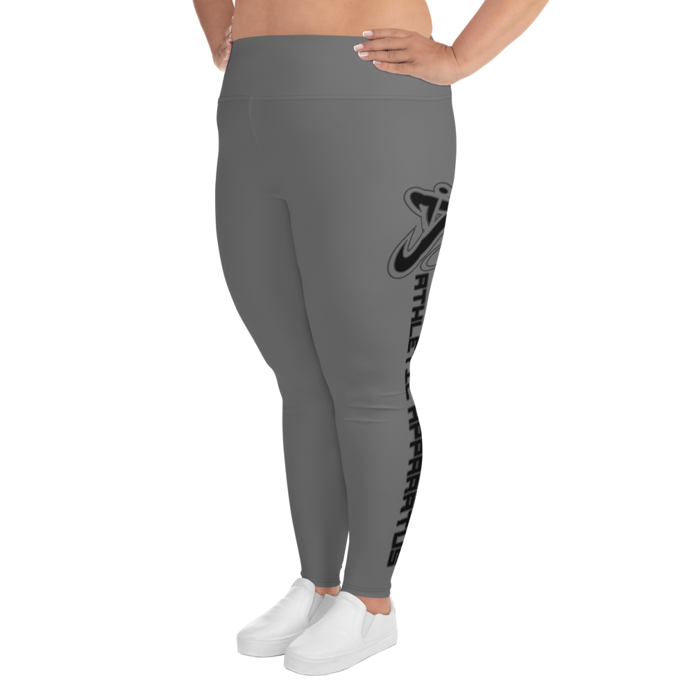 
                      
                        Athletic Apparatus Grey Black logo Plus Size Leggings - Athletic Apparatus
                      
                    