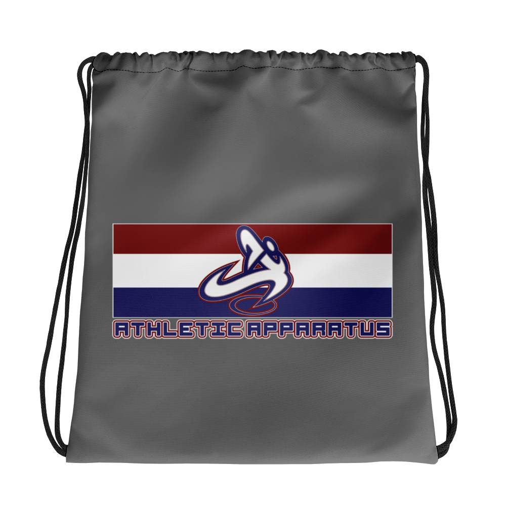 Athletic Apparatus Grey rwb logo Drawstring bag - Athletic Apparatus