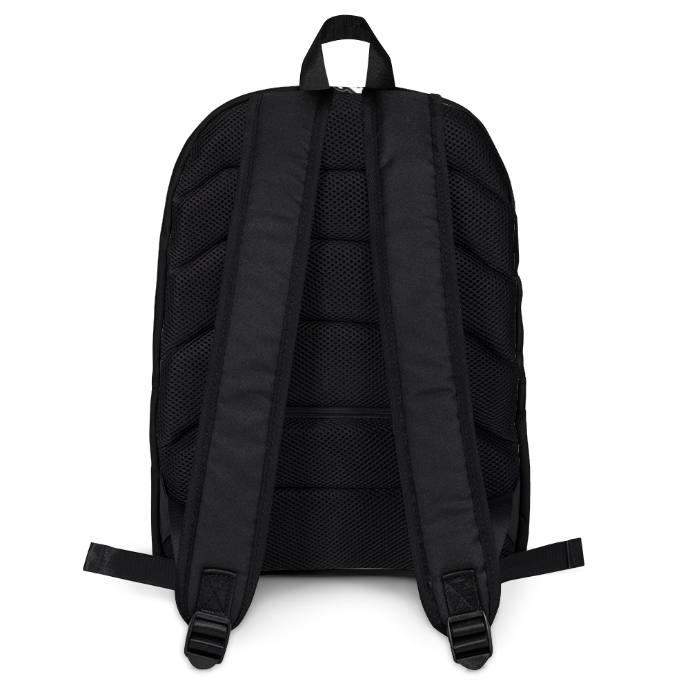 Athletic Apparatus Black White logo Backpack - Athletic Apparatus