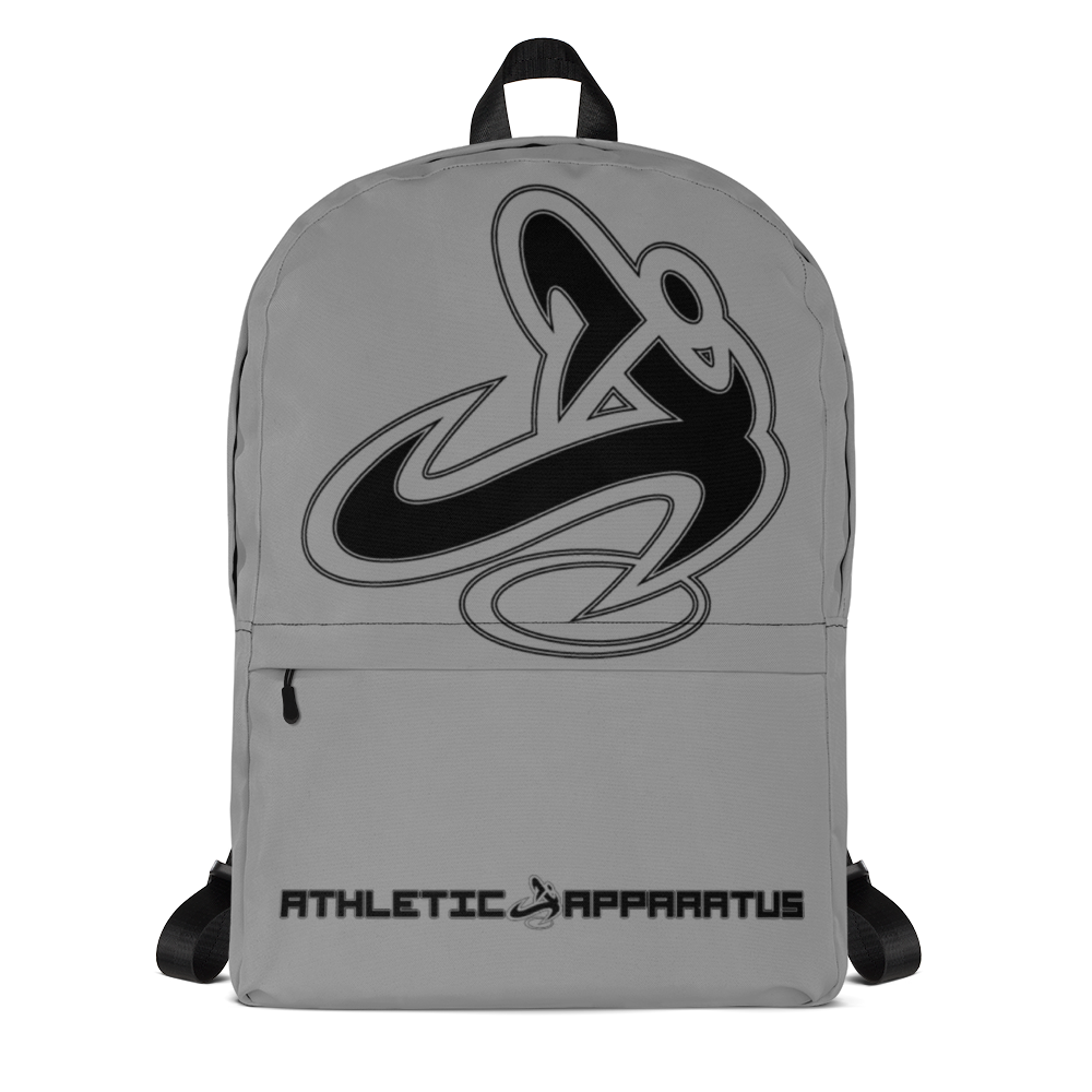 
                      
                        Athletic Apparatus Grey 1 Black logo Backpack - Athletic Apparatus
                      
                    