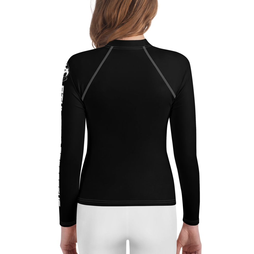 
                      
                        Athletic Apparatus Black White logo White stitch Youth Rash Guard - Athletic Apparatus
                      
                    