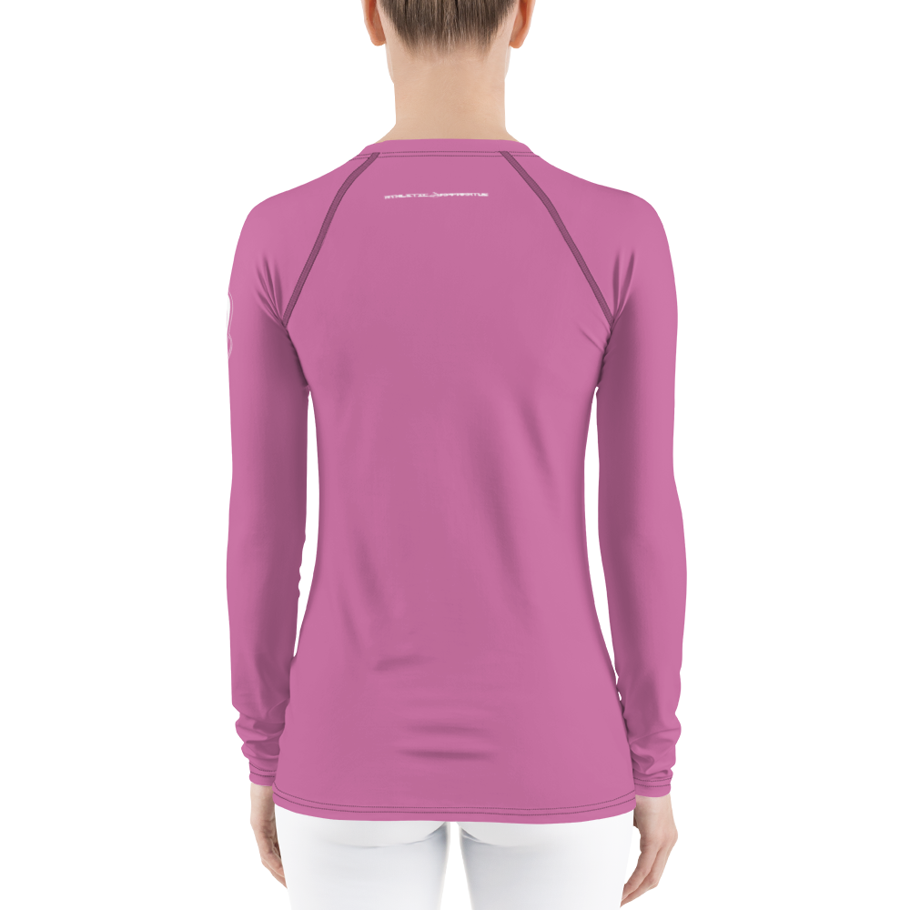 
                      
                        Athletic Apparatus Pink 1 White logo Women's Rash Guard - Athletic Apparatus
                      
                    