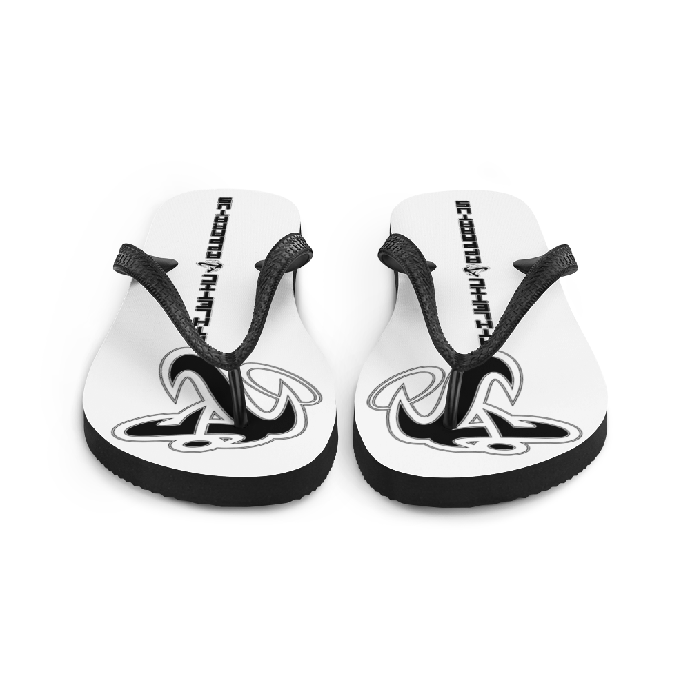 
                  
                    Athletic Apparatus White Black logo Flip-Flops - Athletic Apparatus
                  
                