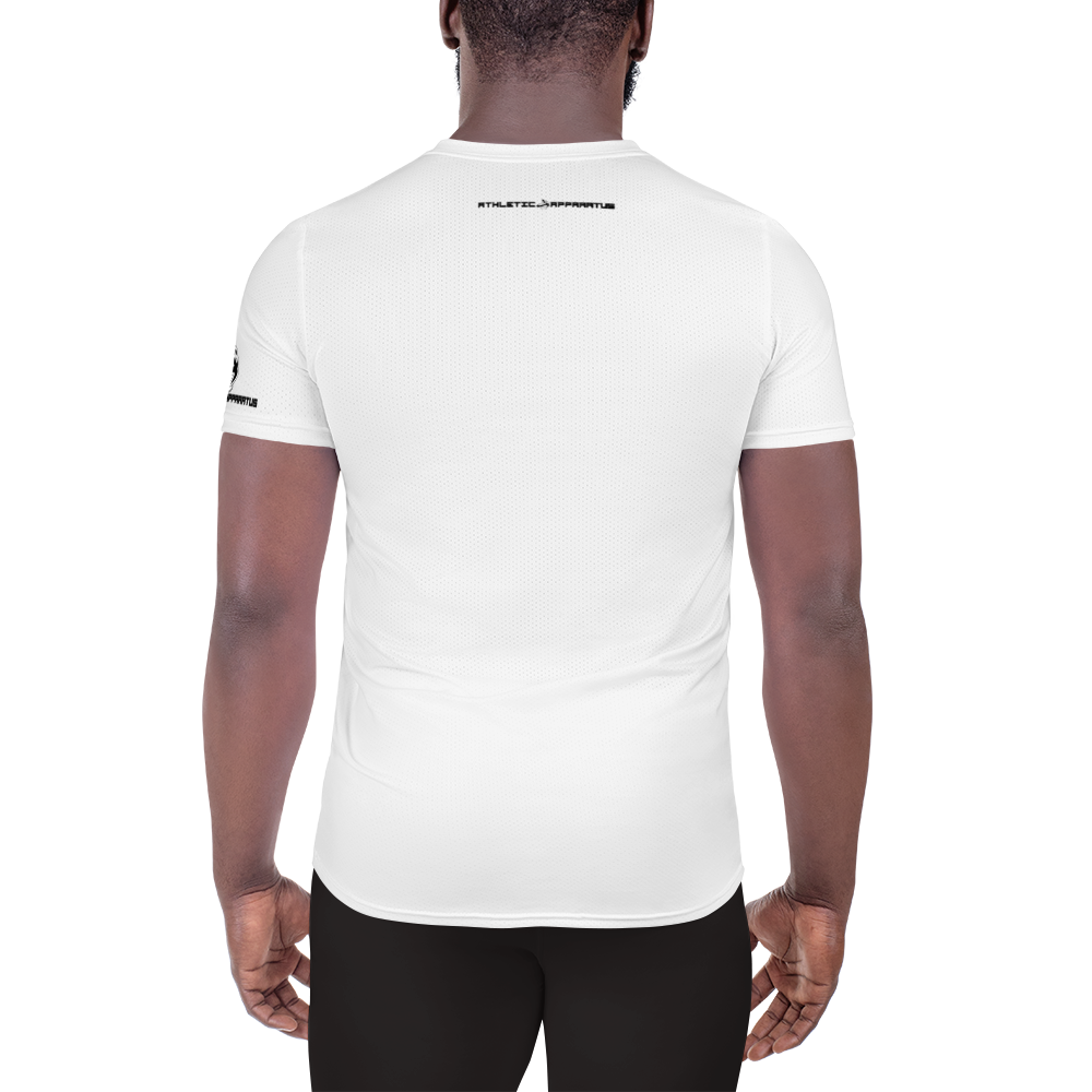 
                  
                    Athletic Apparatus White Black logo White stitch Men's Athletic T-shirt - Athletic Apparatus
                  
                