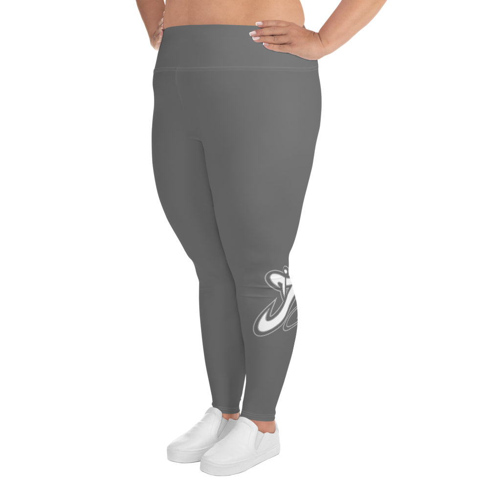 
                      
                        Athletic Apparatus Grey White logo White stitch V3 Plus Size Leggings - Athletic Apparatus
                      
                    