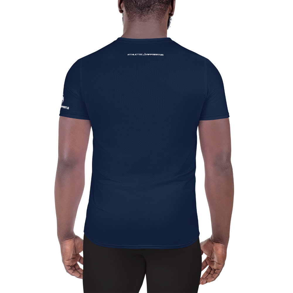 
                      
                        Athletic Apparatus Navy White logo Men's Athletic T-shirt - Athletic Apparatus
                      
                    