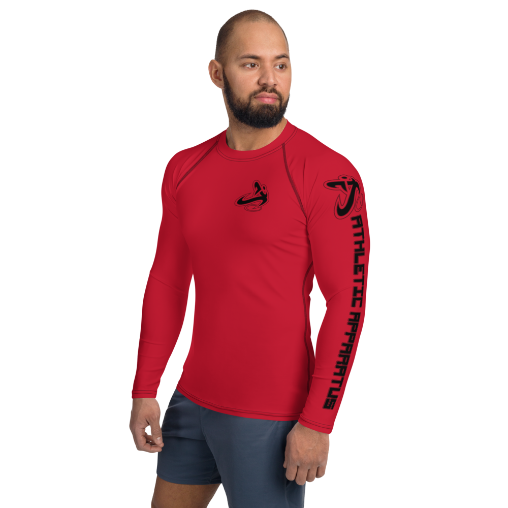 
                      
                        Athletic Apparatus Red Black Logo Men's Rash Guard - Athletic Apparatus
                      
                    