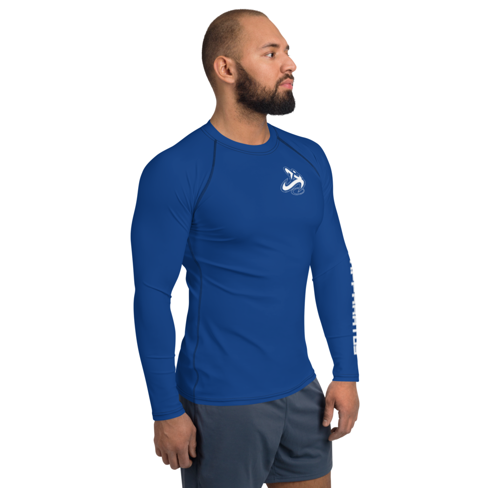 
                      
                        Athletic Apparatus Blue 2 White logo Men's Rash Guard - Athletic Apparatus
                      
                    