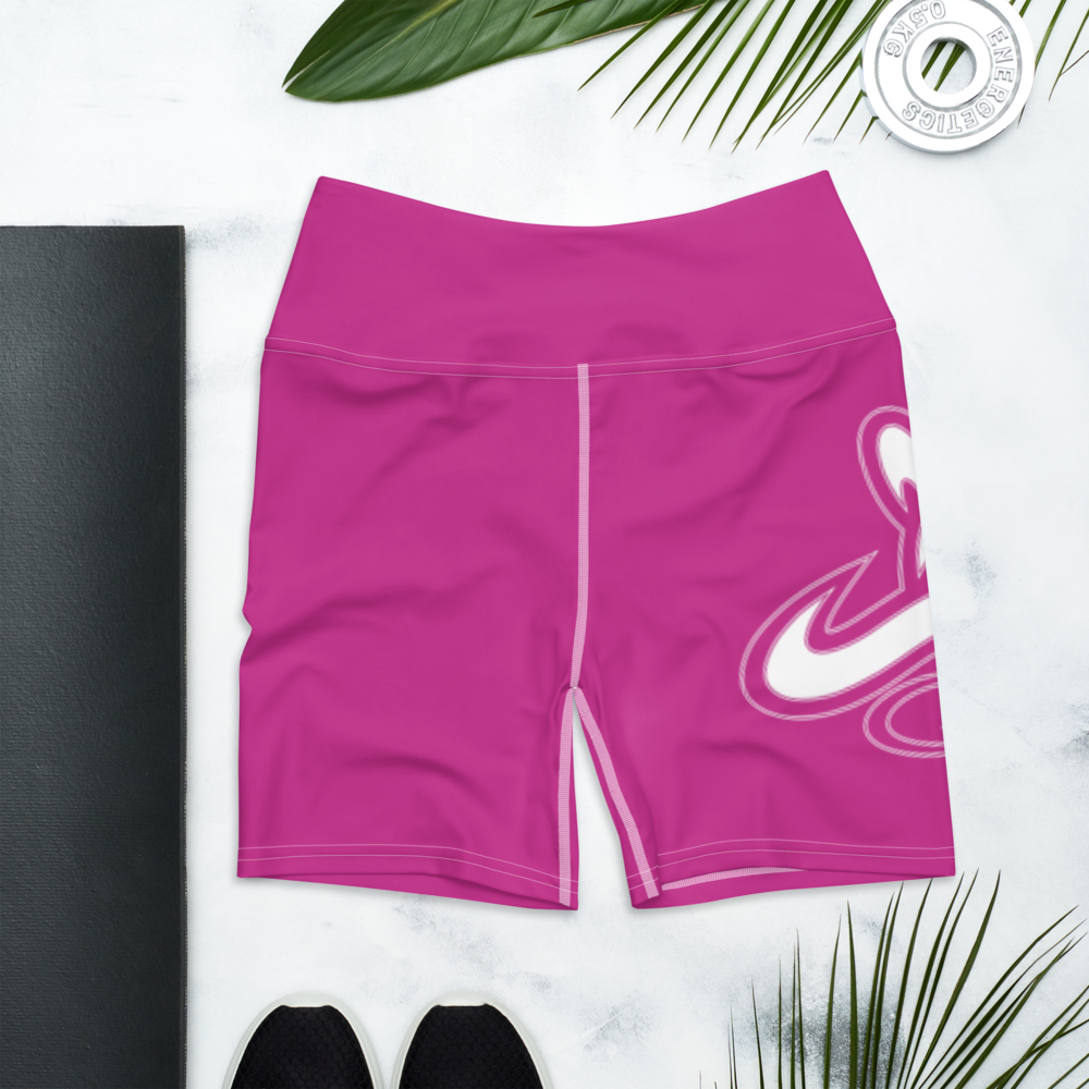 
                      
                        Athletic Apparatus Pink White logo White stitch Yoga Shorts - Athletic Apparatus
                      
                    