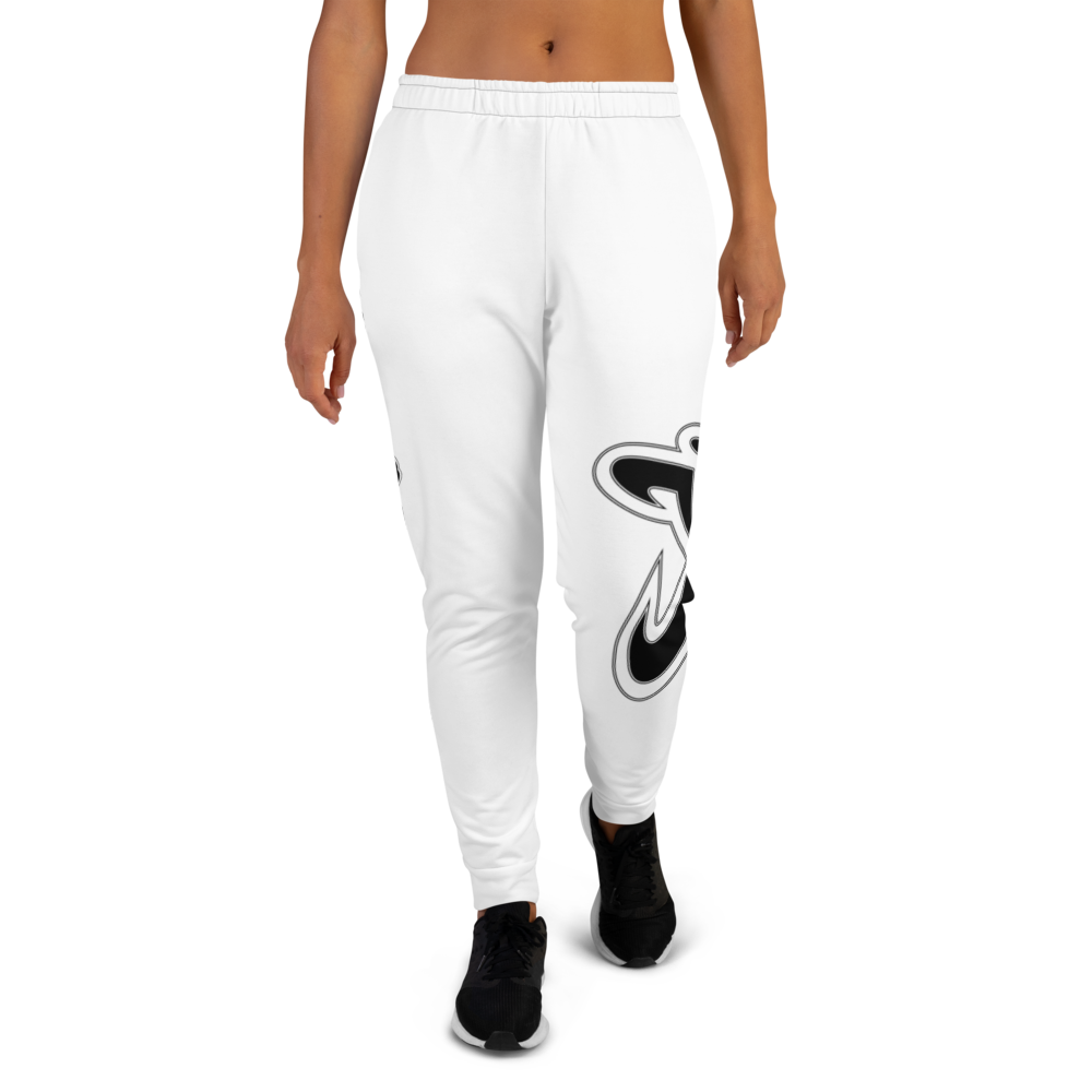 Athletic Apparatus White Black Logo V2 Women's Joggers - Athletic Apparatus