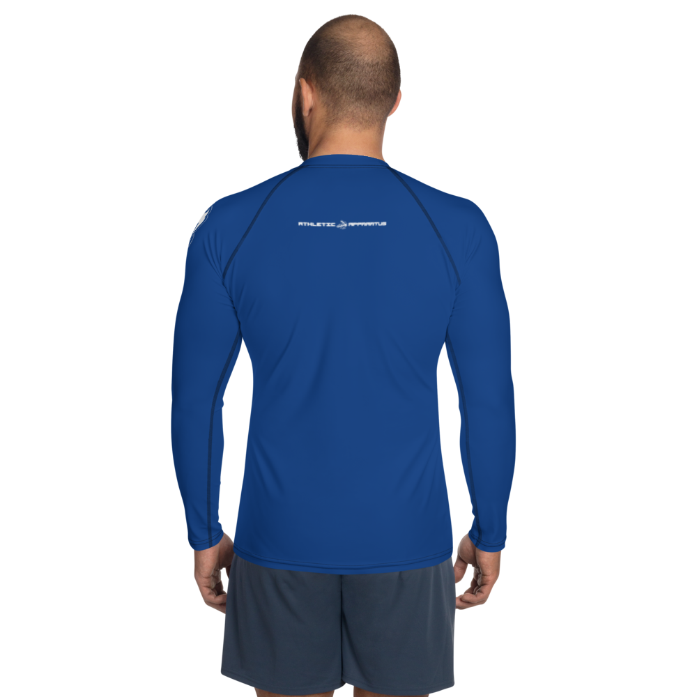 
                      
                        Athletic Apparatus Blue 2 White logo Men's Rash Guard - Athletic Apparatus
                      
                    