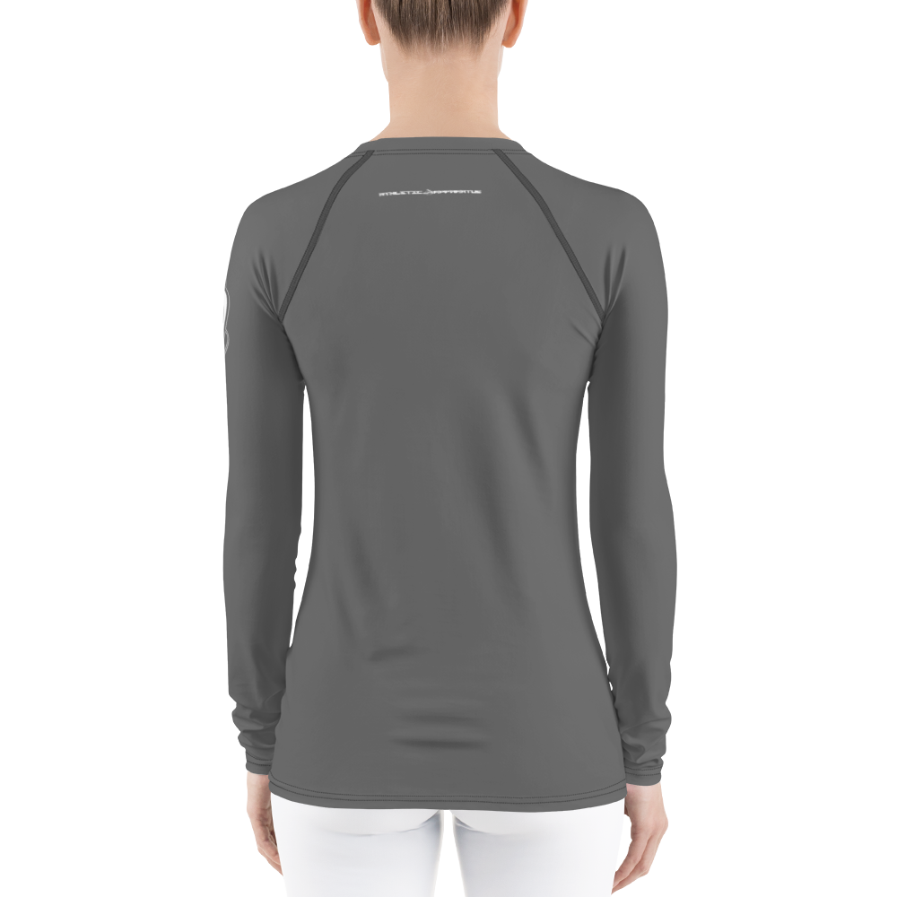 
                      
                        Athletic Apparatus Grey White logo Women's Rash Guard - Athletic Apparatus
                      
                    