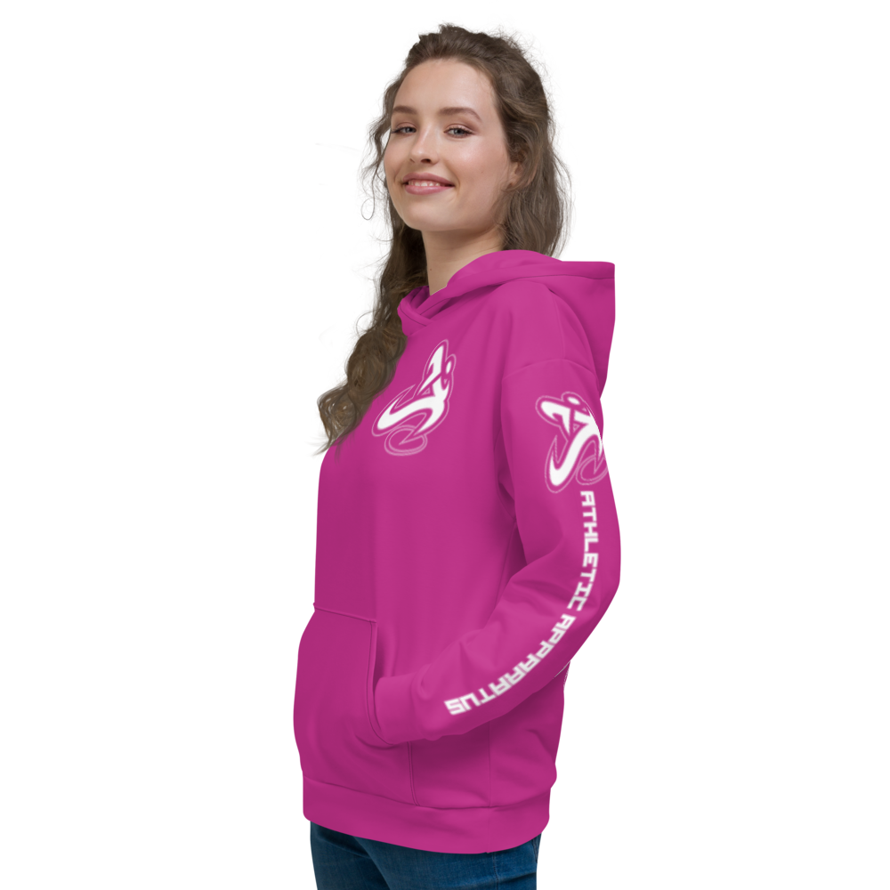 
                      
                        Athletic Apparatus Pink White Logo Unisex Hoodie - Athletic Apparatus
                      
                    