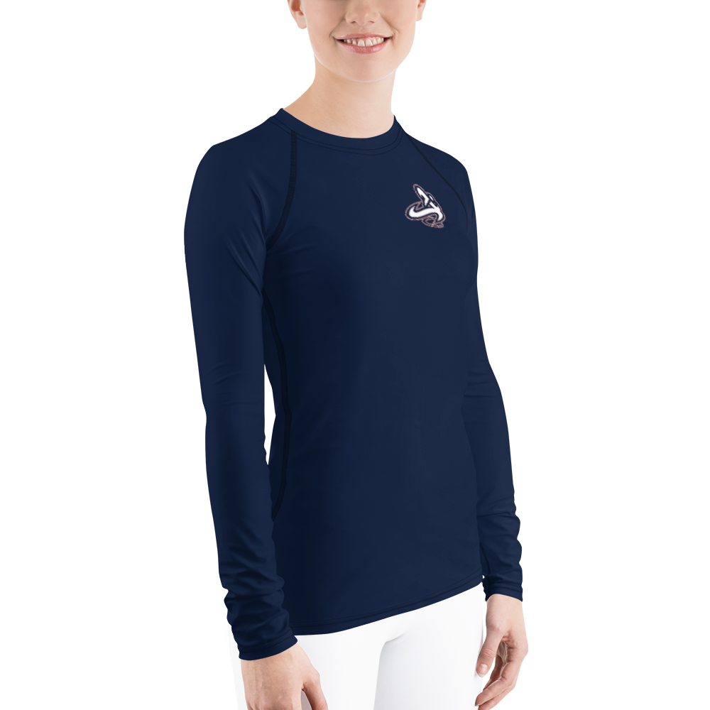 
                      
                        Athletic Apparatus Navy Blue rwb logo Women's Rash Guard - Athletic Apparatus
                      
                    