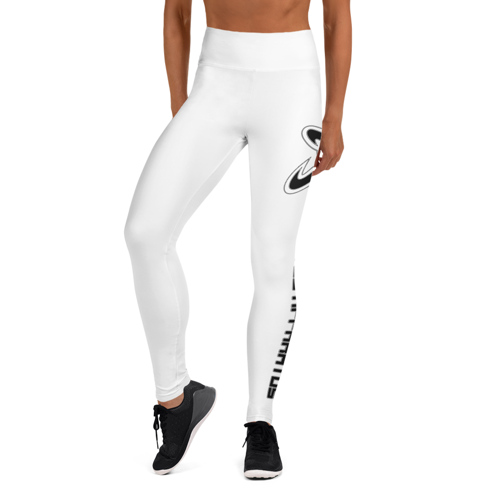 
                      
                        Athletic Apparatus White Black logo White stitch Yoga Leggings - Athletic Apparatus
                      
                    