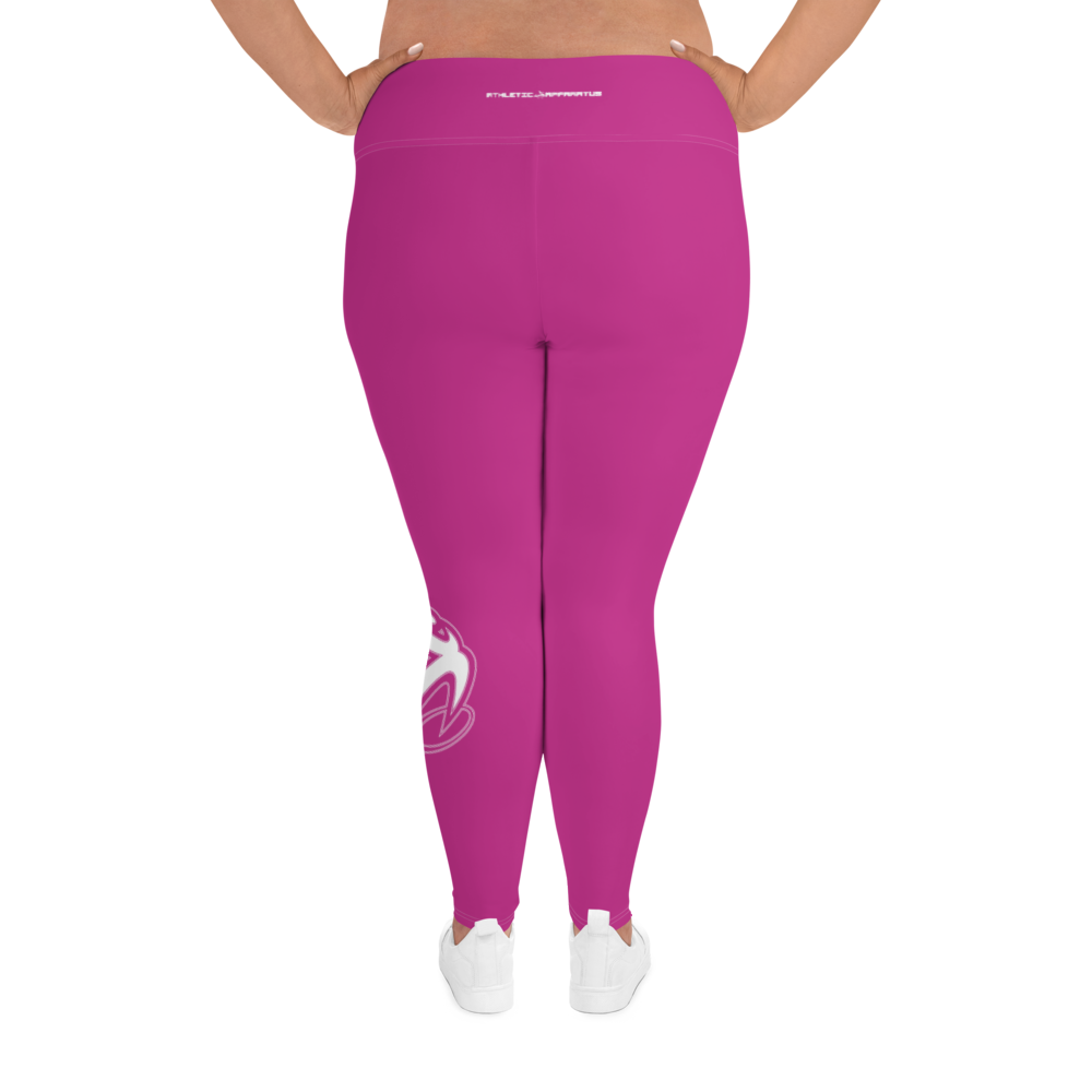 
                      
                        Athletic Apparatus Pink White logo White stitch V3 Plus Size Leggings - Athletic Apparatus
                      
                    