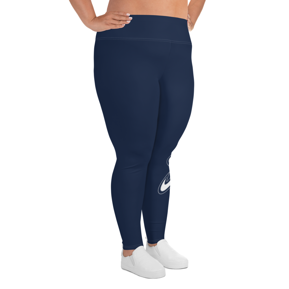 
                      
                        Athletic Apparatus Navy Blue White logo White stitch V3 Plus Size Leggings - Athletic Apparatus
                      
                    