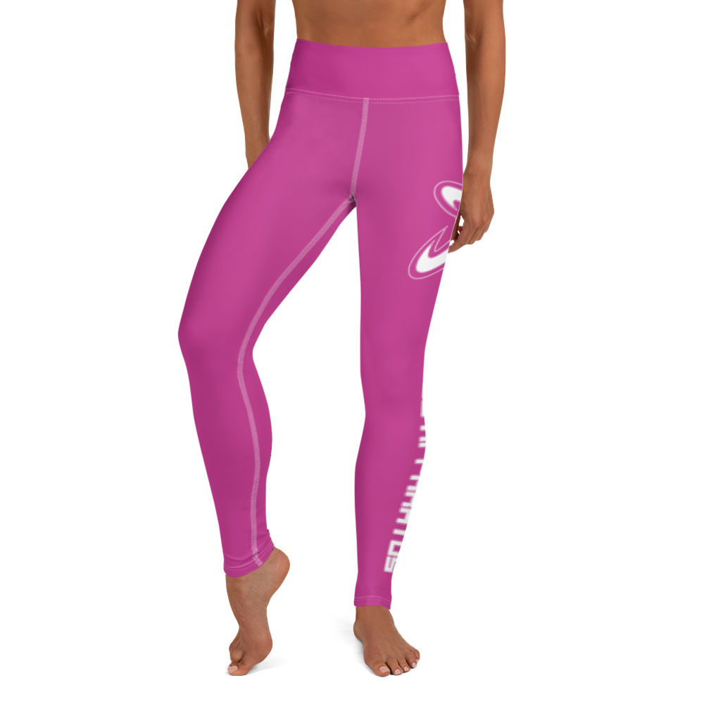 
                      
                        Athletic Apparatus Pink White logo White stitch Yoga Leggings - Athletic Apparatus
                      
                    