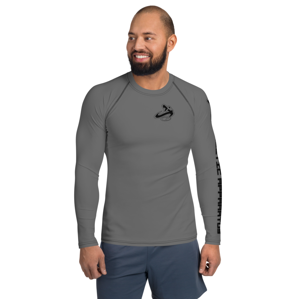 
                      
                        Athletic Apparatus Grey Black logo Men's Rash Guard - Athletic Apparatus
                      
                    