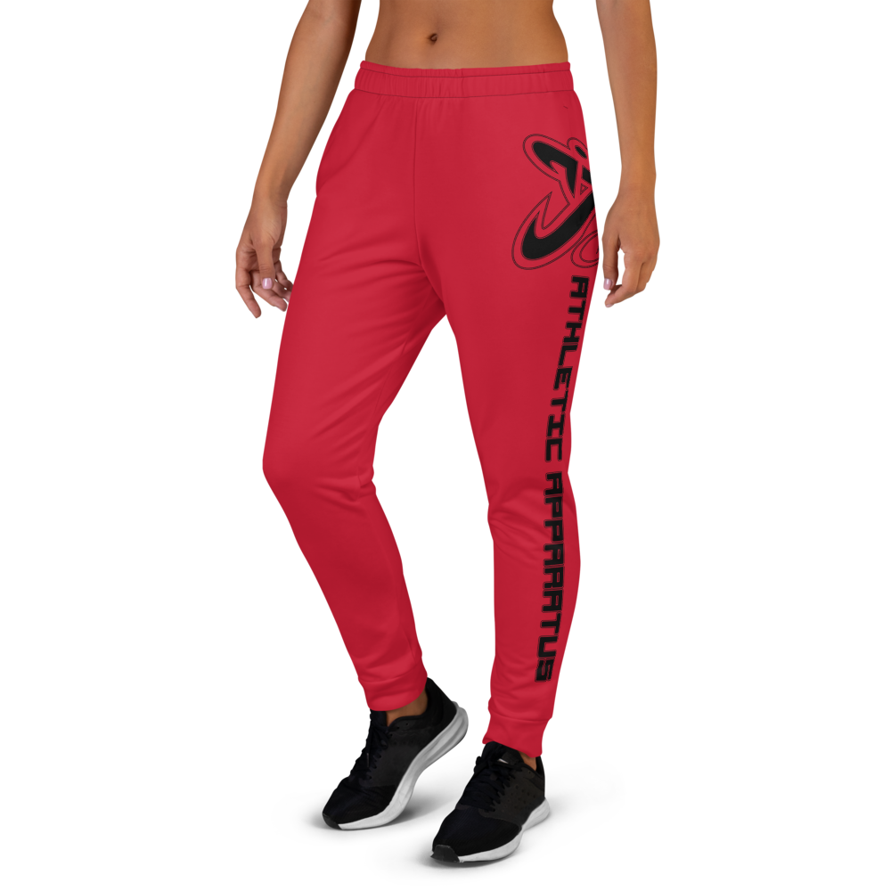 Athletic Apparatus Red Black Logo Women's Joggers - Athletic Apparatus