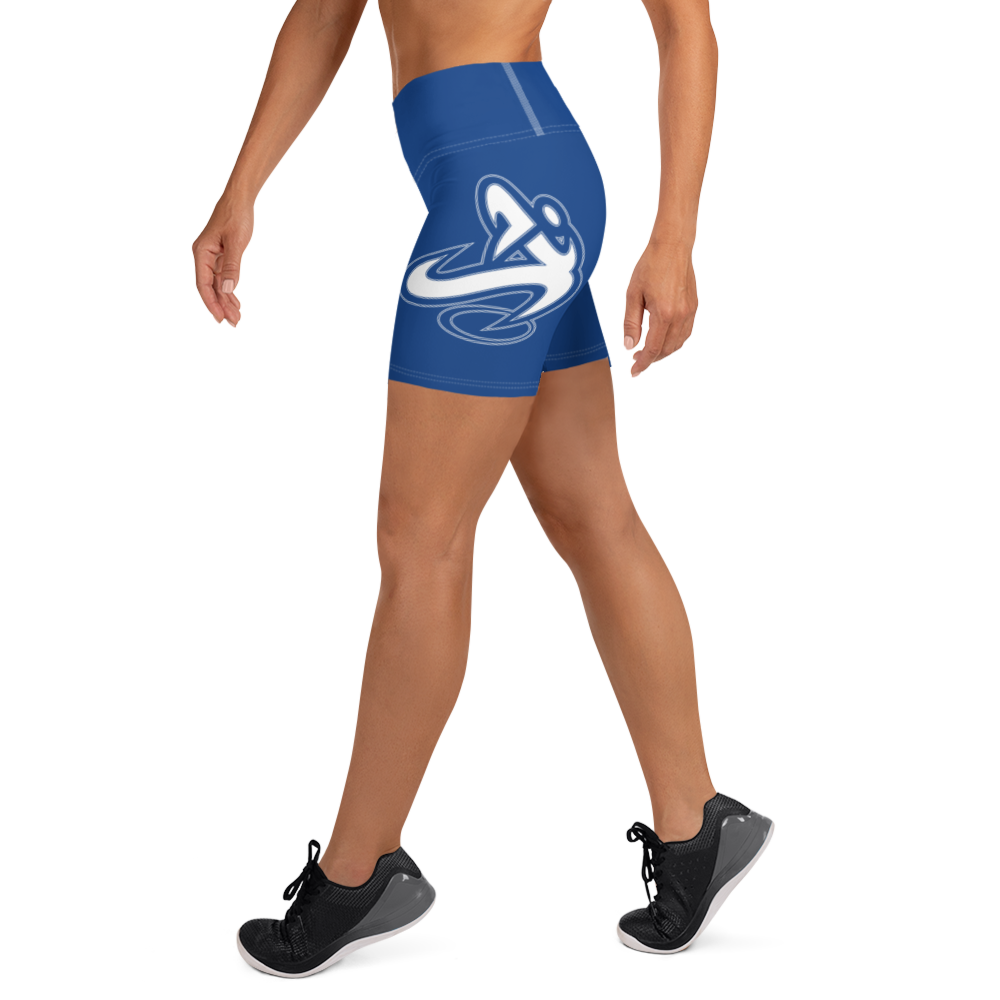 
                      
                        Athletic Apparatus Blue 2 White logo White stitch Yoga Shorts - Athletic Apparatus
                      
                    