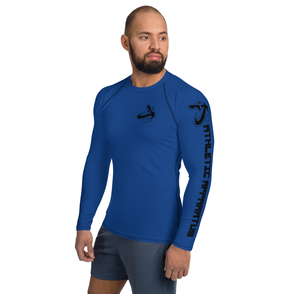 
                      
                        Athletic Apparatus Blue 2 Black Logo Men's Rash Guard - Athletic Apparatus
                      
                    