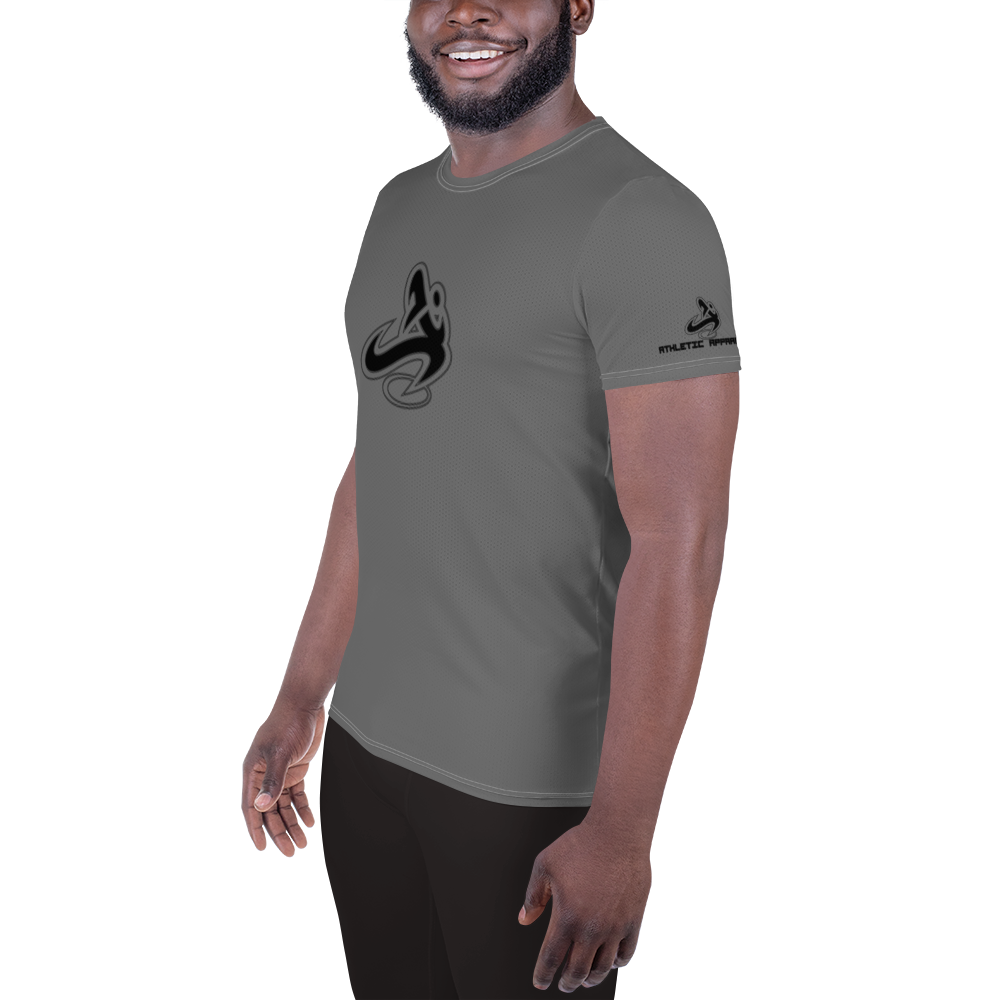 
                      
                        Athletic Apparatus Grey Black logo White stitch Men's Athletic T-shirt - Athletic Apparatus
                      
                    