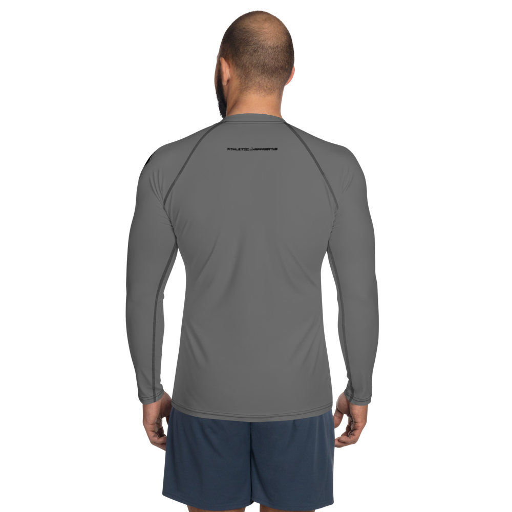 
                      
                        Athletic Apparatus Grey Black logo Men's Rash Guard - Athletic Apparatus
                      
                    