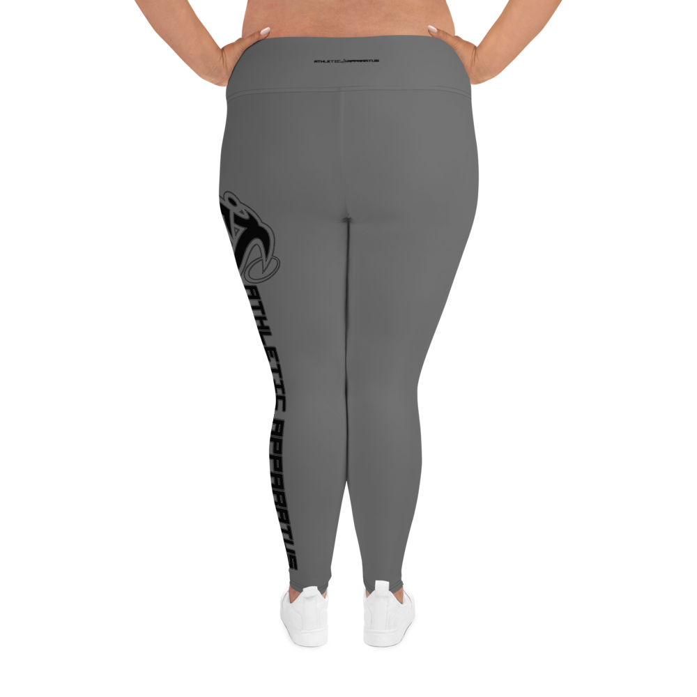 
                      
                        Athletic Apparatus Grey Black logo Plus Size Leggings - Athletic Apparatus
                      
                    