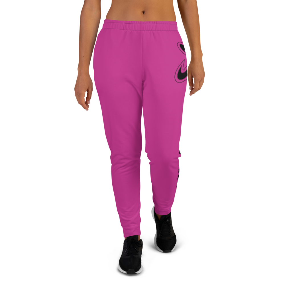 Athletic Apparatus Pink Black Logo Women's Joggers - Athletic Apparatus