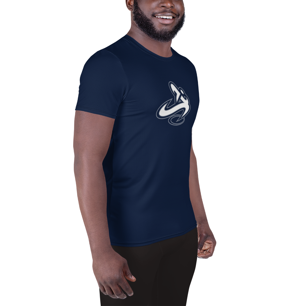 
                      
                        Athletic Apparatus Navy White logo Men's Athletic T-shirt - Athletic Apparatus
                      
                    