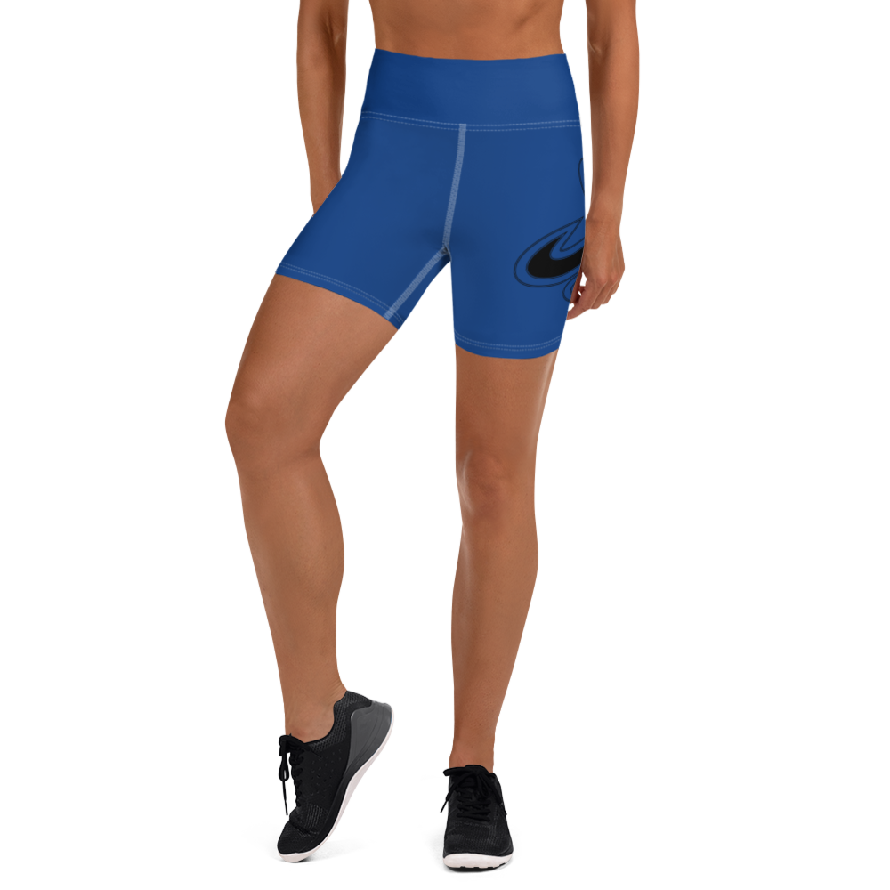 
                      
                        Athletic Apparatus Blue 2 Black Logo White stitch Yoga Shorts - Athletic Apparatus
                      
                    