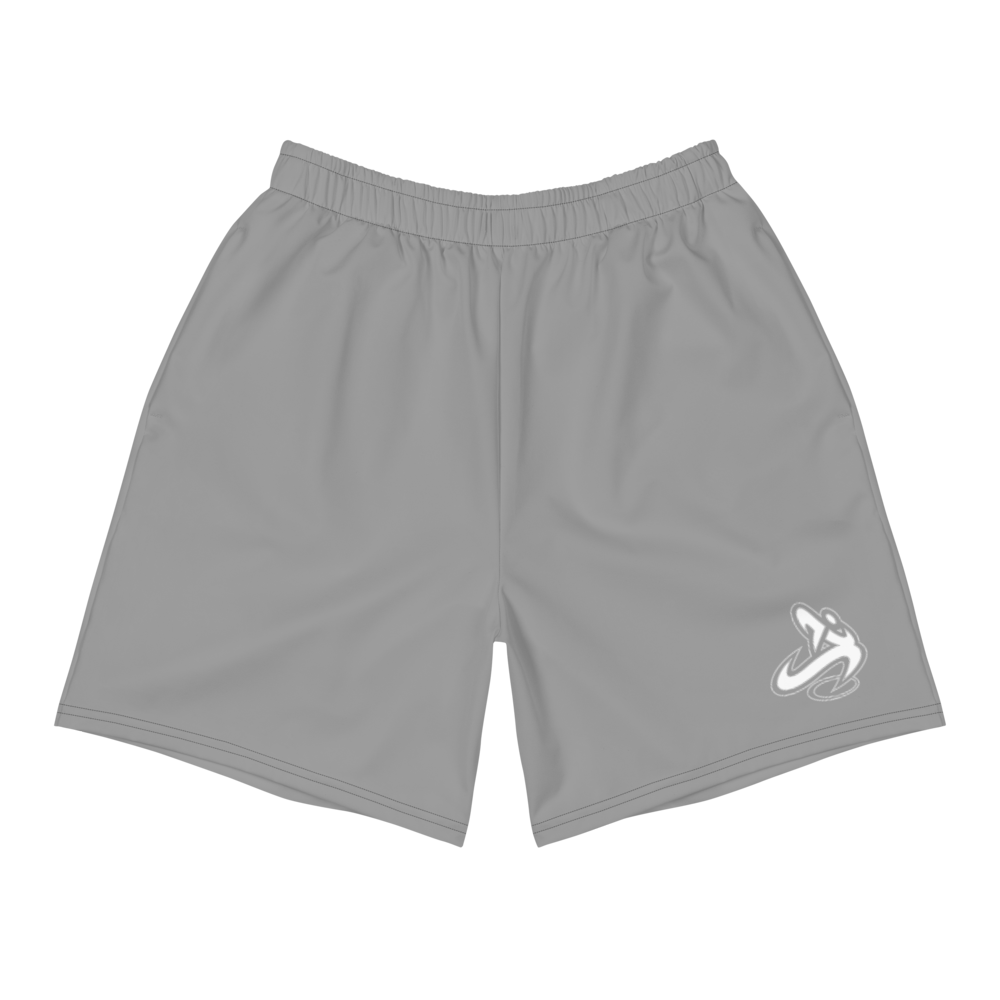 Athletic Apparatus Grey 1 White logo Men's Athletic Long Shorts - Athletic Apparatus